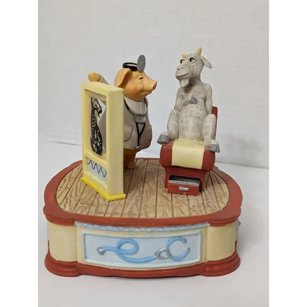 Vtg San Francisco Music Box Co 1992 Doctor Pig Plays Spoonful of Sugar